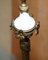 Marble & Brass Floor Standing Lamp with Cherub Puttis Angel, 1920s 12