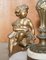 Marble & Brass Floor Standing Lamp with Cherub Puttis Angel, 1920s 5