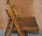 Sedie pieghevoli in quercia, Regno Unito, 1900-1920, set di 6, Immagine 13