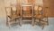 English Oak Folding Steamer Chairs, 1900-1920, Set of 6 3