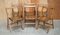 Sedie pieghevoli in quercia, Regno Unito, 1900-1920, set di 6, Immagine 3