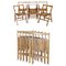 English Oak Folding Steamer Chairs, 1900-1920, Set of 6 1