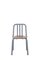 Blue-Grey Tube Chair with Walnut Seat by Eugeni Quitllet for Mobles 114, Image 1