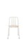 White Tube Chair with Oak Seat by Eugeni Quitllet for Mobles 114 1