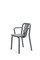 Grey Anthracite Tube Armchair by Eugeni Quitllet for Mobles 114 1