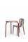 Chestnut Brown Tube Chair with Oak Seat by Eugeni Quitllet for Mobles 114 2