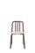 Chestnut Brown Tube Chair with Oak Seat by Eugeni Quitllet for Mobles 114 1