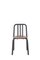 Black Tube Chair with Walnut Seat by Eugeni Quitllet for Mobles 114 1