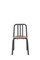 Schwarzer Tube Stuhl mit Sitz aus Nussholz von Eugeni Quitllet für Mobles 114 1