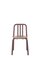 Chestnut Brown Tube Chair with Walnut Seat by Eugeni Quitllet for Mobles 114 1