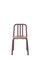 Chestnut Brown Tube Chair with Walnut Seat by Eugeni Quitllet for Mobles 114, Image 1