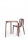 Chestnut Brown Tube Chair with Walnut Seat by Eugeni Quitllet for Mobles 114 2