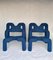 Blue Extreme Armchairs by Terje Ekstrøm for Stokke, 1970s, Set of 2, Image 2