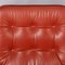 Vintage Danish Red Leather Swivel Chair, 1960s 12