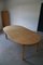 Mid-Century Danish Round Dining Table with 2 Extensions in Solid Oak, 1960s 7