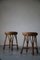 Vintage Scandinavian Rattan Stools in the Style of Tony Paul, 1960s, Set of 2, Image 1