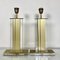 Gold and Clear Acrylic Glass Table Lamps, Belgium, 1970s, Set of 2 5