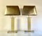 Gold and Clear Acrylic Glass Table Lamps, Belgium, 1970s, Set of 2 1