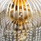 Lámpara de araña vintage de metal dorado con 10 luces, años 70, Imagen 6