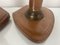 French Stitched Leather and Brass Table Lamps, 1960s, Set of 2, Image 6