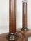 French Stitched Leather and Brass Table Lamps, 1960s, Set of 2 10