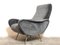 Italian Black Lady Lounge Chair, 1950s 3