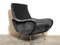 Italian Black Lady Lounge Chair, 1950s 1