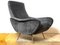 Italian Black Lady Lounge Chair, 1950s 5