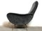 Italian Black Lady Lounge Chair, 1950s 6