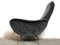 Italian Black Lady Lounge Chair, 1950s, Image 6