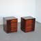 Walnut Diamante Series Bedside Tables by Luciano Frigerio, 1970s, Set of 2, Image 2