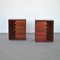 Walnut Diamante Series Bedside Tables by Luciano Frigerio, 1970s, Set of 2, Image 1