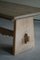 Mesa de comedor danesa brutalista rectangular de roble macizo, años 50, Imagen 2