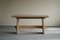 Danish Brutalist Rectangular Dining Table in Solid Oak, 1950s 3