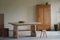 Mesa de comedor danesa brutalista rectangular de roble macizo, años 50, Imagen 11