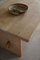 Mesa de comedor danesa brutalista rectangular de roble macizo, años 50, Imagen 7