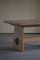 Danish Brutalist Rectangular Dining Table in Solid Oak, 1950s, Image 12