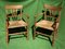German Bobbin Turned Side Chairs with Rush Seats, Set of 2 10