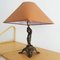 Lampada da tavolo Art Nouveau in bronzo, Immagine 3