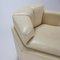 Postmodern Octagonal Cream Leather Lounge Chairs, 1980s, Set of 2 7