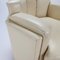 Postmodern Octagonal Cream Leather Lounge Chairs, 1980s, Set of 2 9