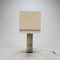 Hollywood Regency Brass and Chrome Table Lamp, Belgium, 1970s 1