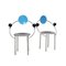 First Chairs by Michele de Lucchi for Memphis Milano, Set of 2, Image 1