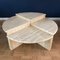 Table Basse Modulable en Travertin, Italie, 1970s, Set de 4 1