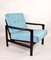 Vintage Turquoise Armchair by Z. Baczyk, 1970s 1