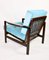 Vintage Turquoise Armchair by Z. Baczyk, 1970s 7