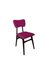 20th Century Restored Chairs in Fuchsia Wool and Wood, 1960s, Set of 6 5