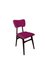 Chaises 20ème Siècle Restaurées en Laine Fuchsia et Bois, 1960s, Set de 6 5