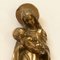 Art Deco Brass Wall Sculpture, Maria with Child, Image 3