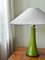 Mid-Century Green Glass Table Lamp by Gert Nyström for Hyllinge, 1960s 3